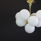 Atomic Brass Chandelier, Switzerland, 1960s