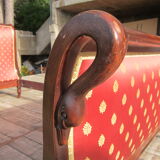 Mahogany empire bed