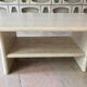 Table basse en travertin avec plateau intermédiaire