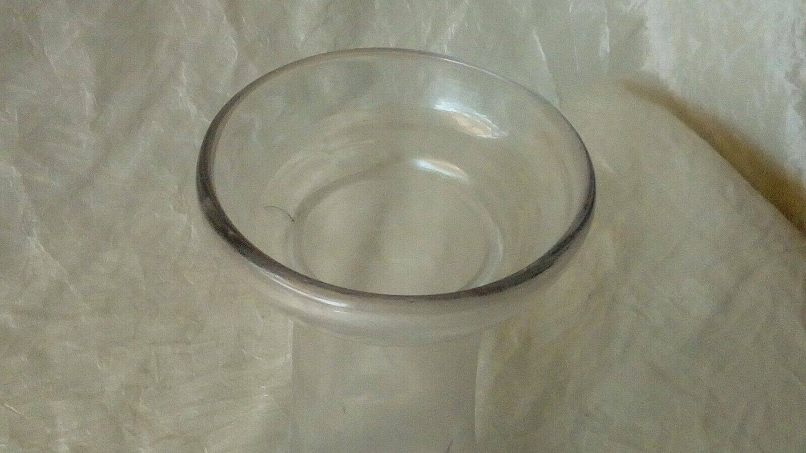 Engraved glass hyacinth vase heron decoration*