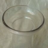Engraved glass hyacinth vase heron decoration*