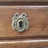 Chest of drawers 3 drawers Napoleon III classic on marble