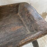 Brutalist solid wood console