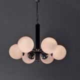 Chandelier with opaline globe