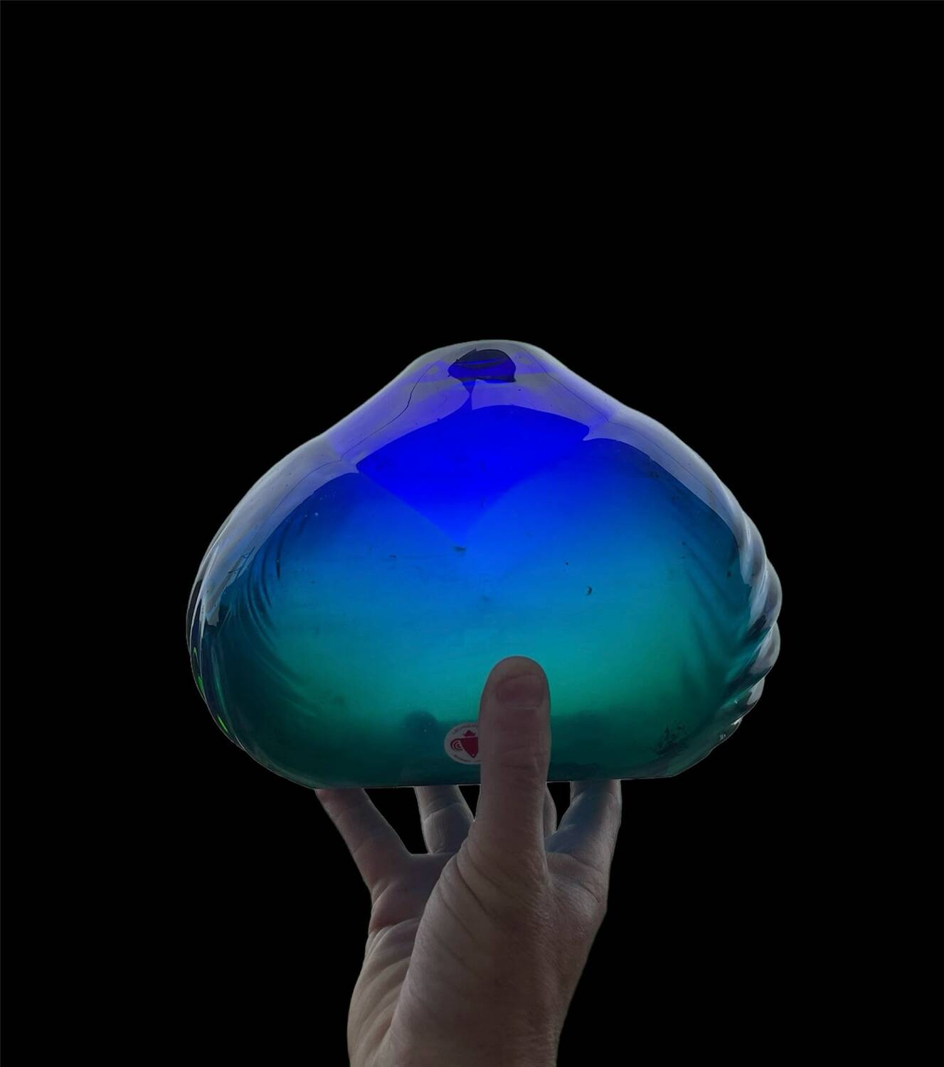 Vintage Glass Vase by Beranek