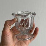 Duo de petits pots en verre épais