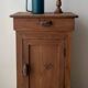 Rustic antique bedside table - country piece