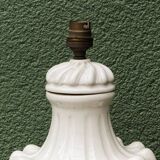 Baluster lamp base in Paris porcelain