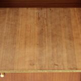 Scandinavian sideboard in solid teak wood and brass, 1950s Swedish vintage