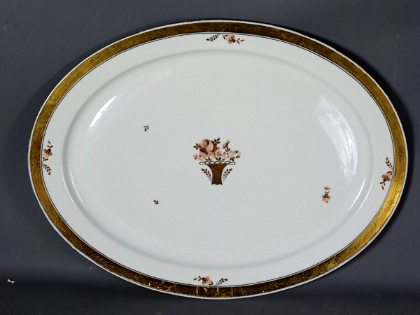 Plat porcelaine Royal Copenhague vers 1920-1935 48x36 cm SB2