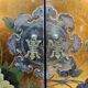 Vintage Chinese cabinet with gold leaf, flowers and birds (bar cabinet)