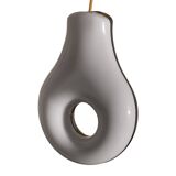 Black and white space age pendant lamp