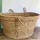 XXL woven straw basket