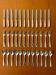 Ercuis, dessert cutlery, fruit and cheese, 36 art deco pieces