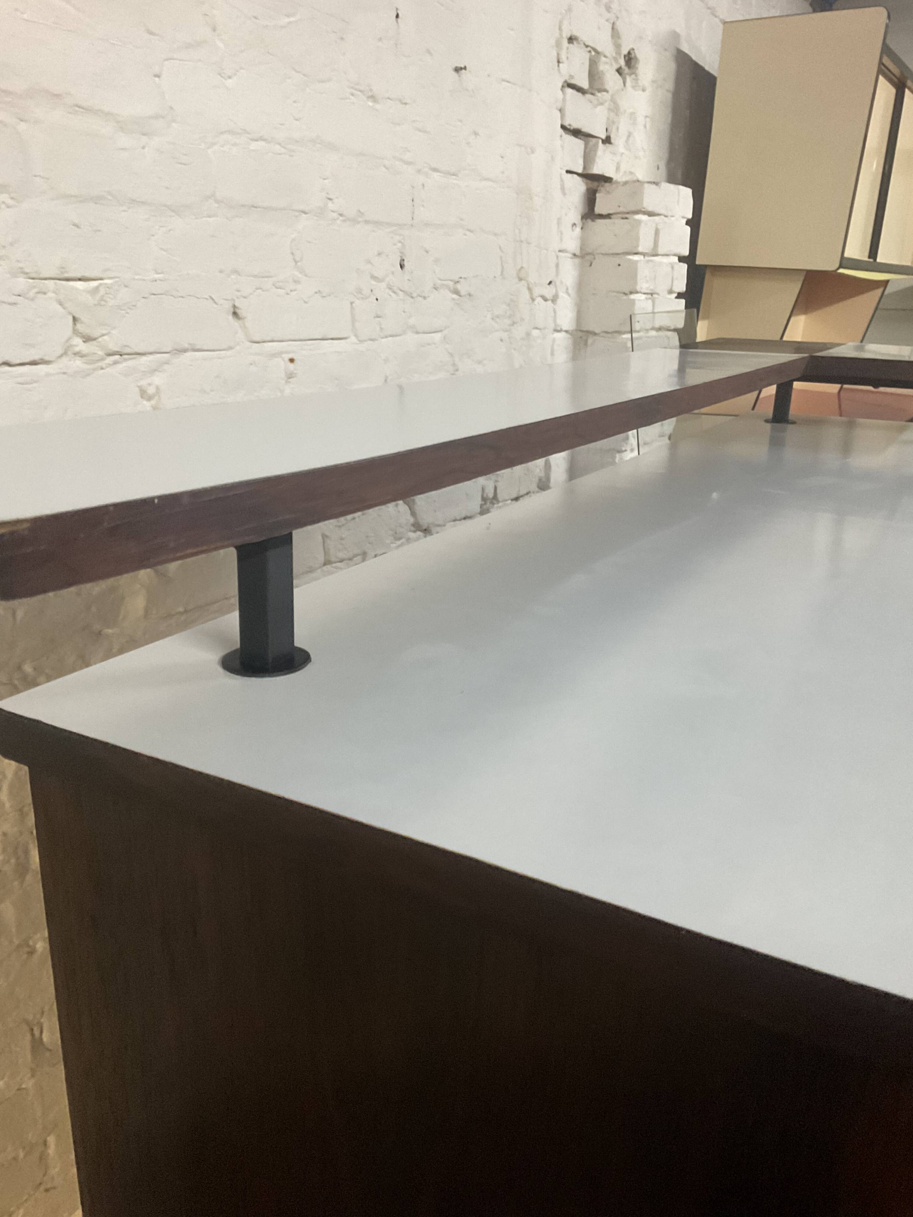 Vintage rosewood bar by Metalform from the 60s