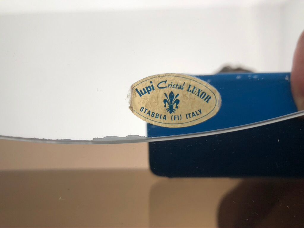 Miroir Lupi Cristal Luxor avec 2 appliques intégrées et tablette