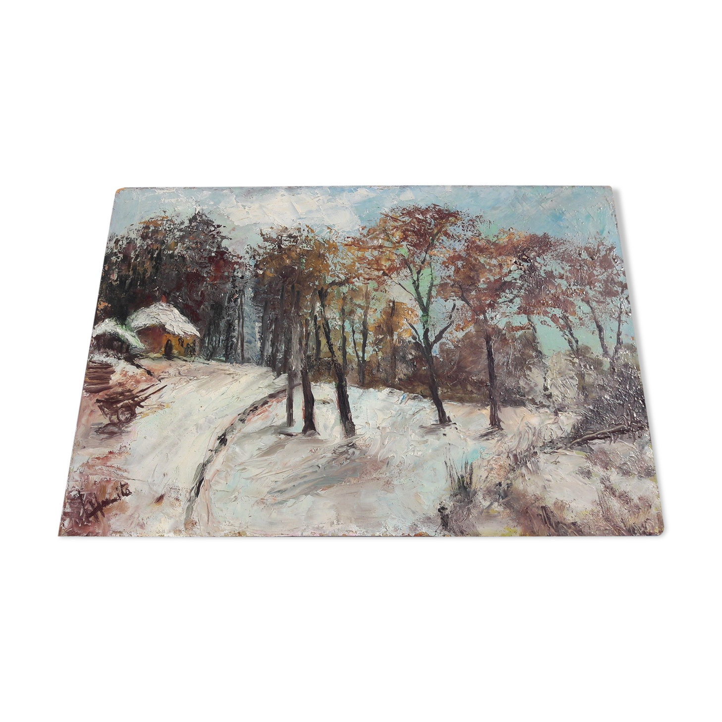 Snow painting