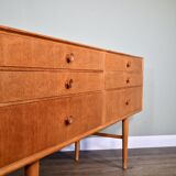 Midcentury Meredew Sideboard / Chest Of Drawers In Oak. Vintage Modern