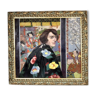 Portrait of a woman in a kimono