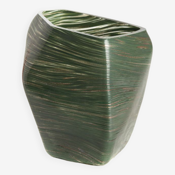 Dorian vase matte green glass paste