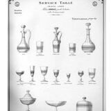 BACCARAT crystal carafe with handle, gondola model 1907