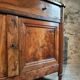 Antique French Walnut Sideboard - 19th Century Buffet with Drawer and Double Doors - Rustic Farmhouse Storage