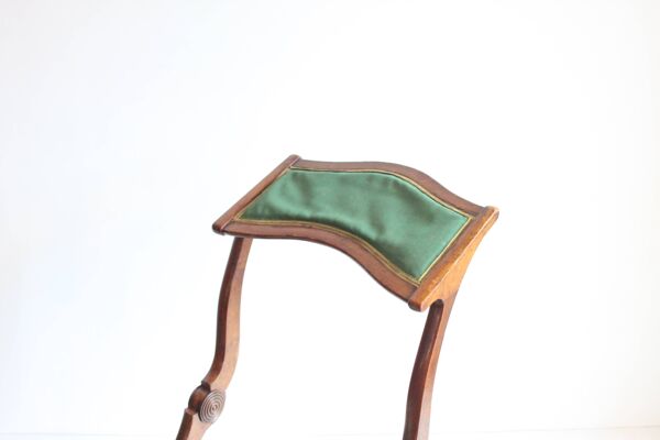 Tabouret et chaise de prière transformables victoriens pour prie-Dieu