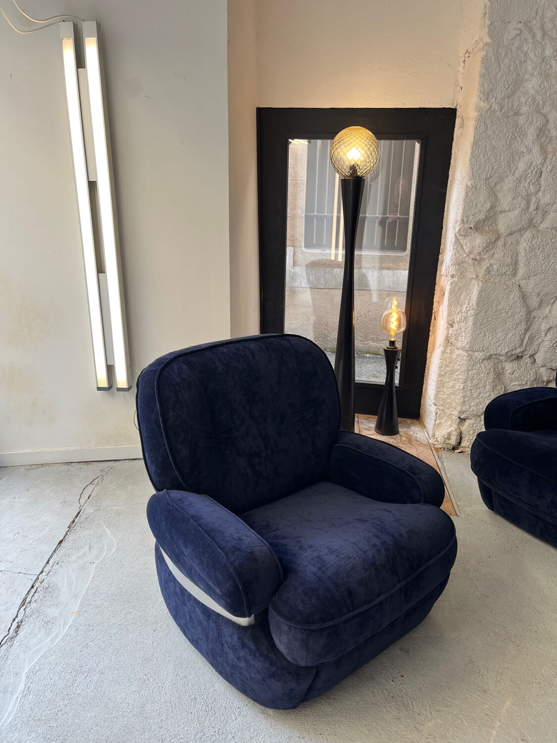 Sofa set with 2 armchairs from the 1970s - Space Age