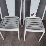 Pair of metal chairs 1960 vintage