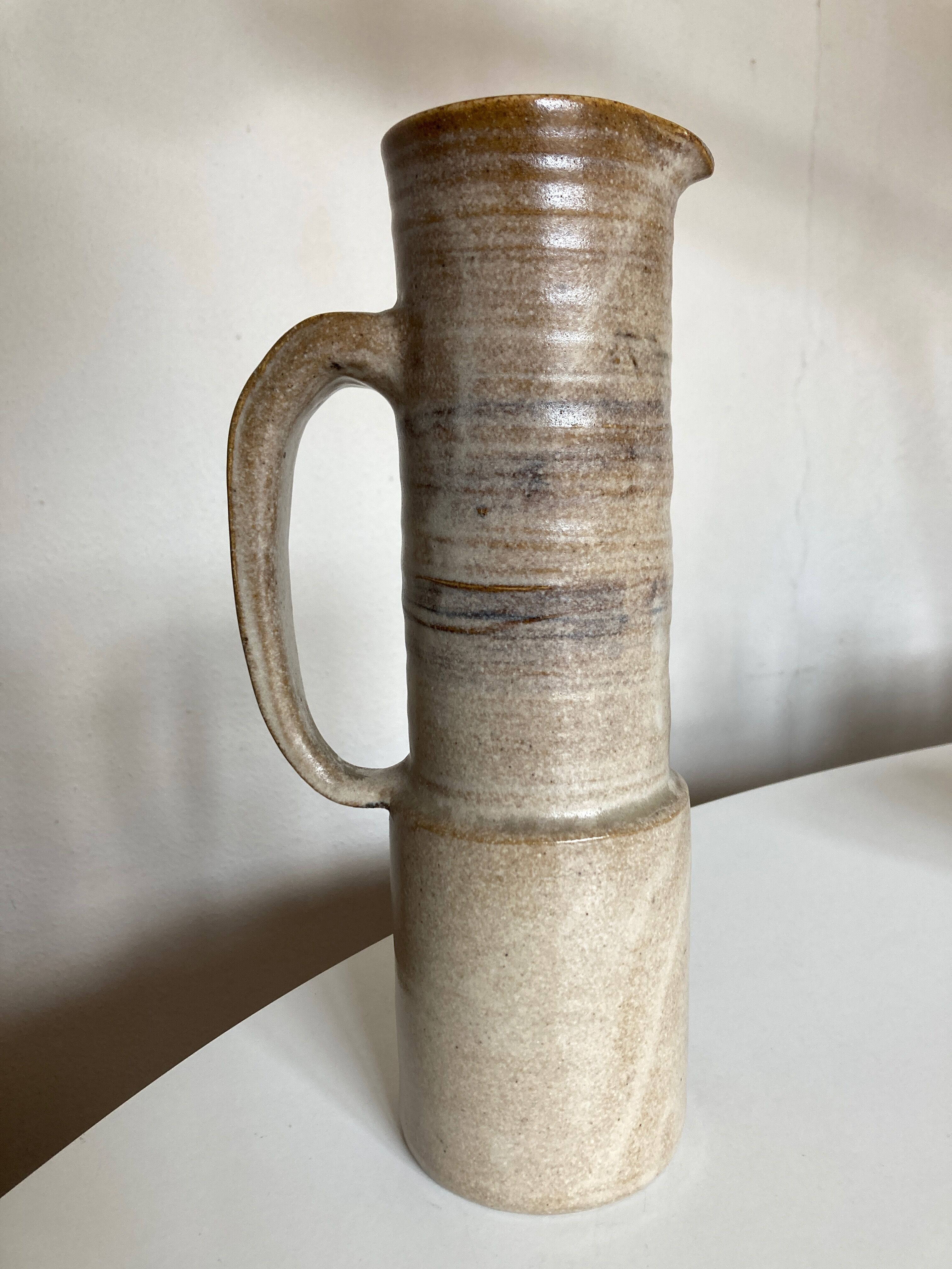 Ceramic pitcher Les Argonautes 1960 signed