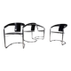 Set of 4 dining chairs by A. Rizzatto for Lo Studio