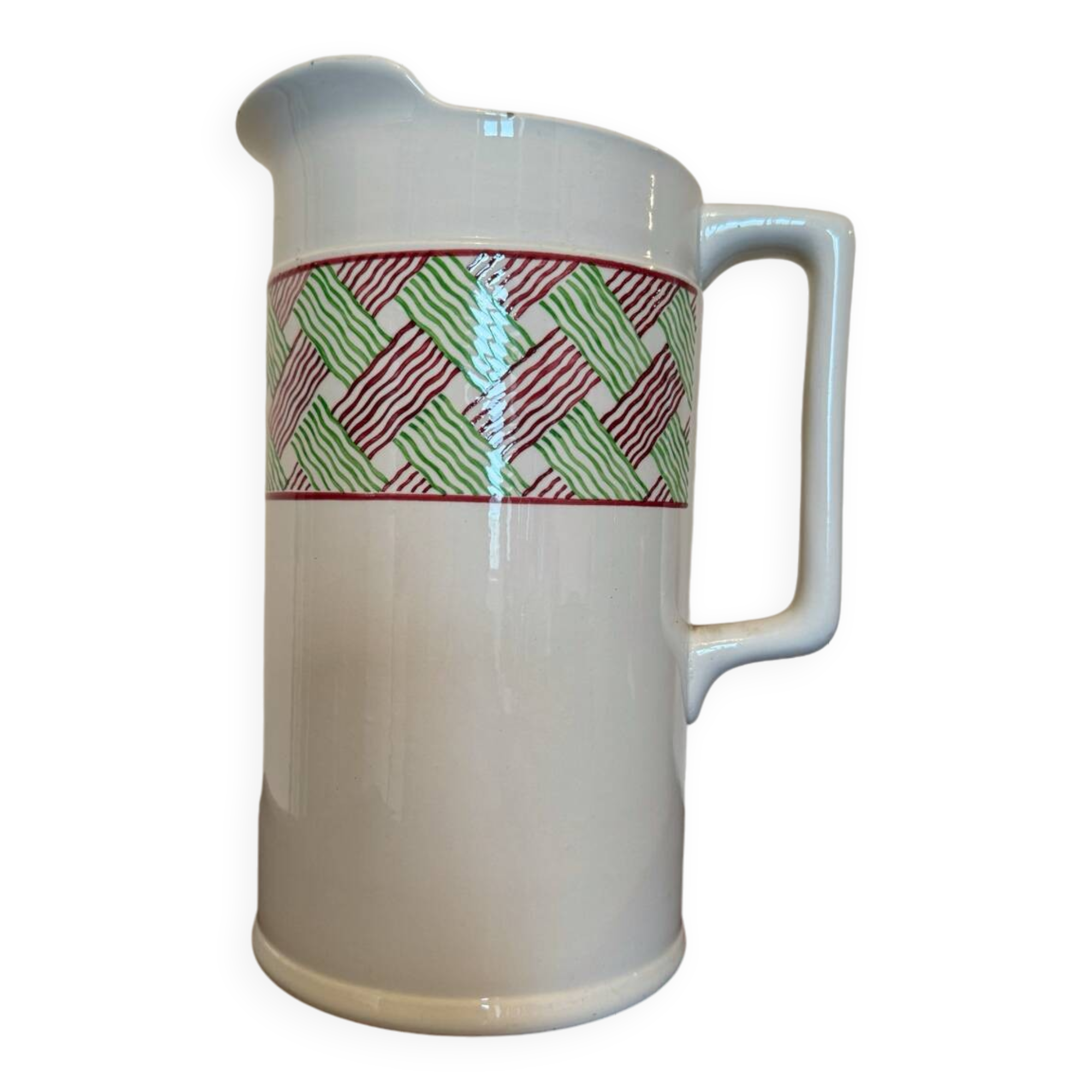 Old Digoin Panama ceramic pitcher