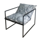 Fauteuil métal & tissu