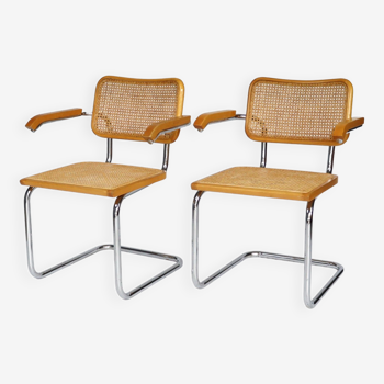 Paire de chaises Marcel Breuer B64 Cesca