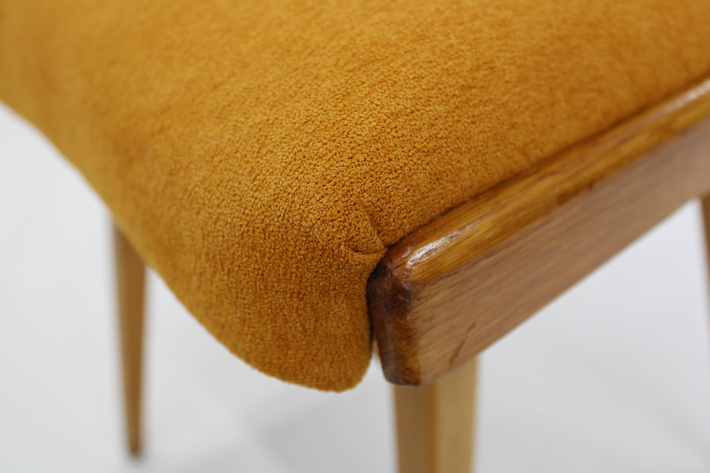 1960s Antonin Suman Oak Chair, Set of Three