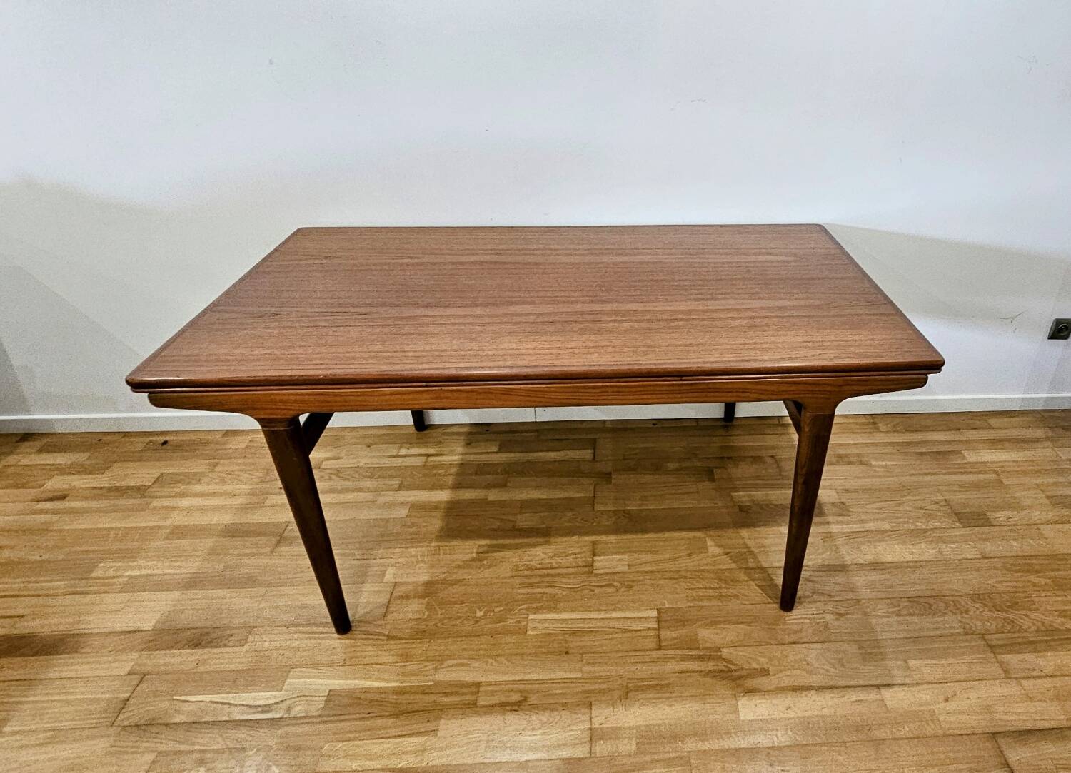 Danish teak table Scandinavian design by Johannes Andersen