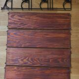 Large "string" shelf, Sweden, metal and wood