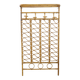 Large rattan wall coat rack, Italy, 1960s.
