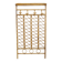Large rattan wall coat rack, Italy, 1960s.