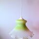 Tinted glass pendant light 1950