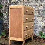 Commode art déco bois brut