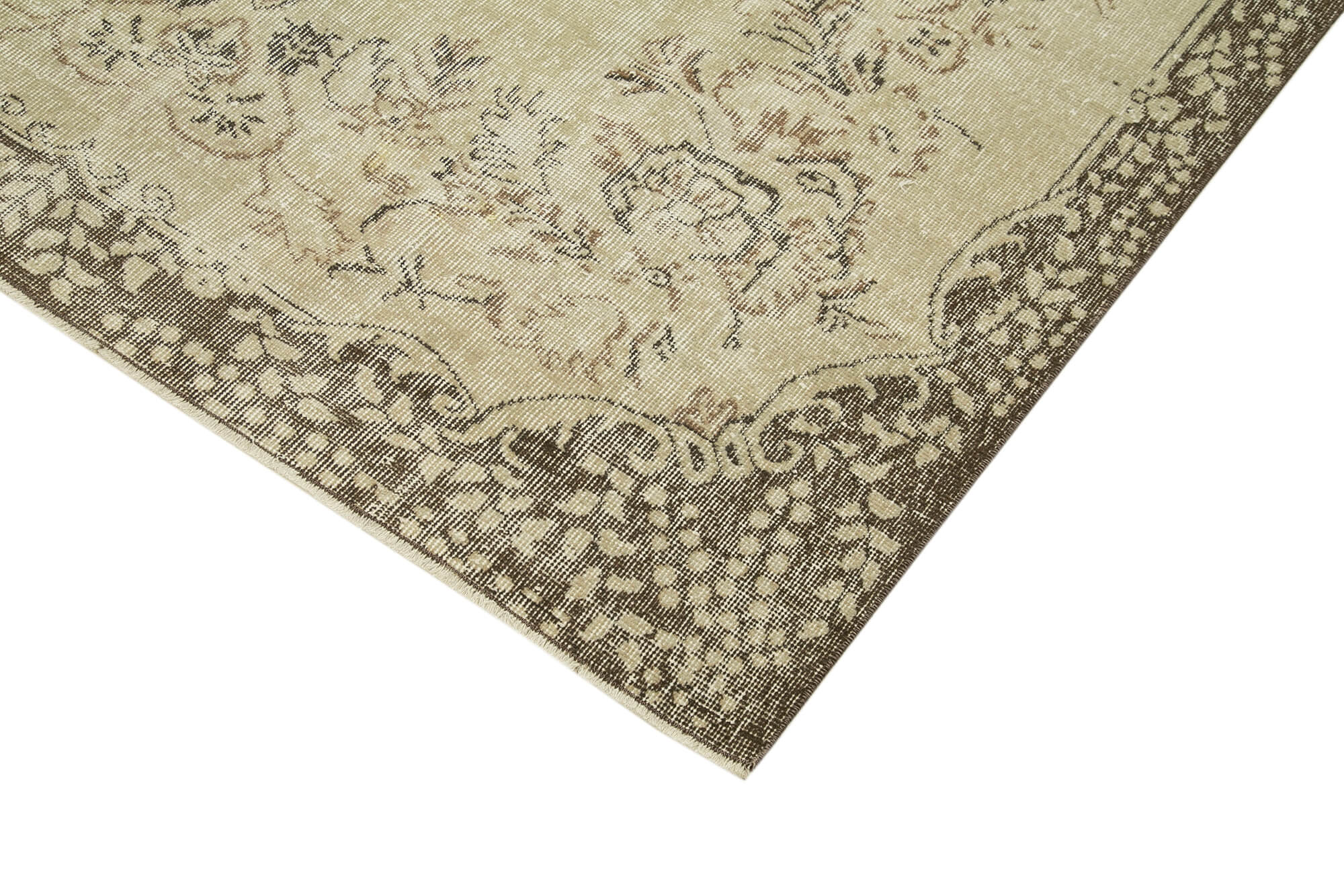 Handwoven Wool Anatolian Beige Carpet 185 cm x 290 cm - 38990