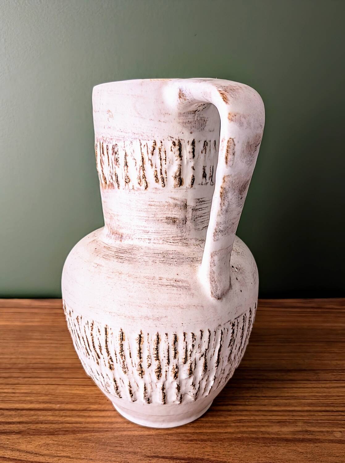 Ceramic pitcher vase