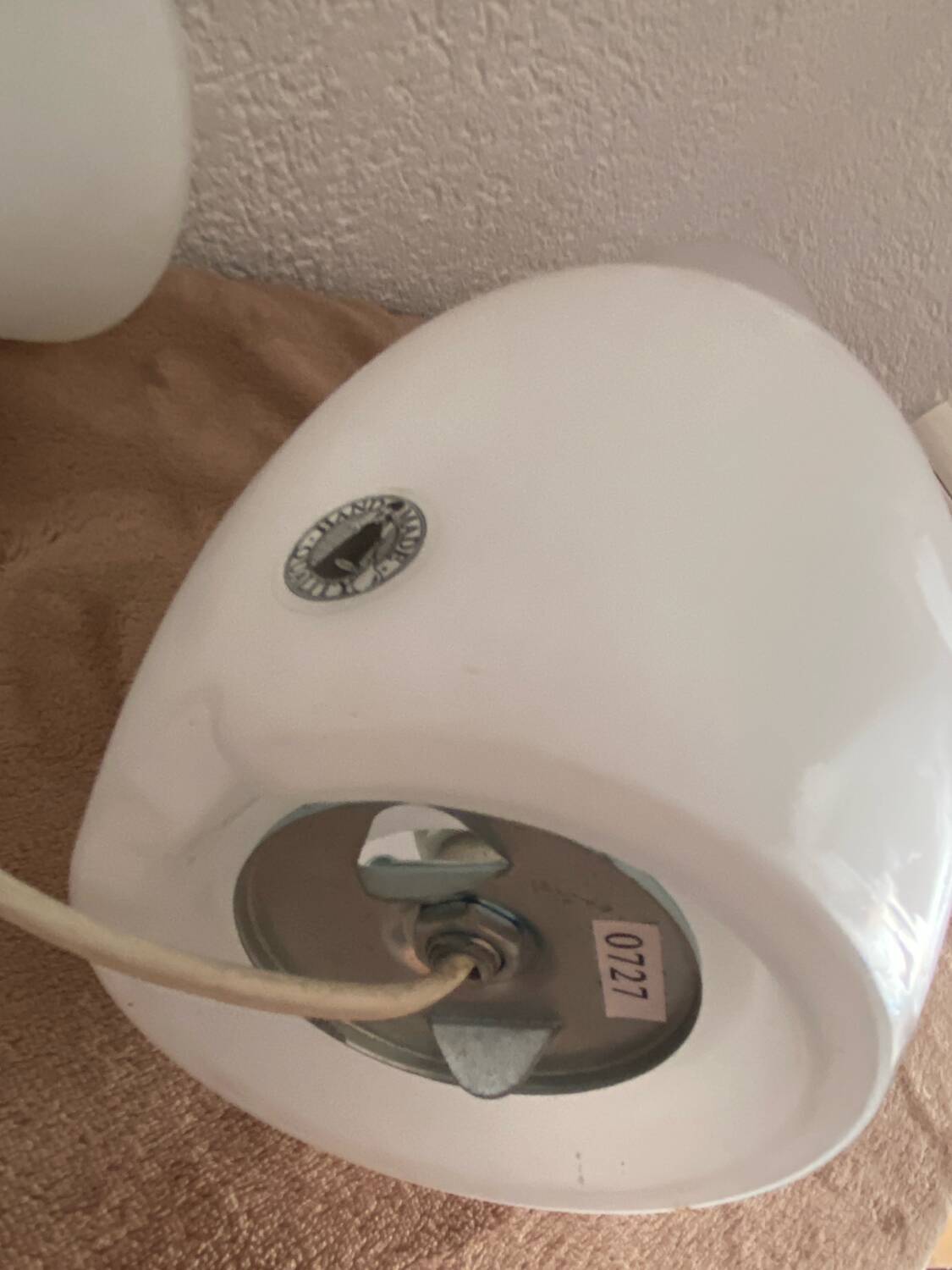 Paire de lampes en verre Mylonit Ikea 1990