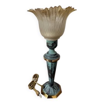 Lampe tulipe Art déco