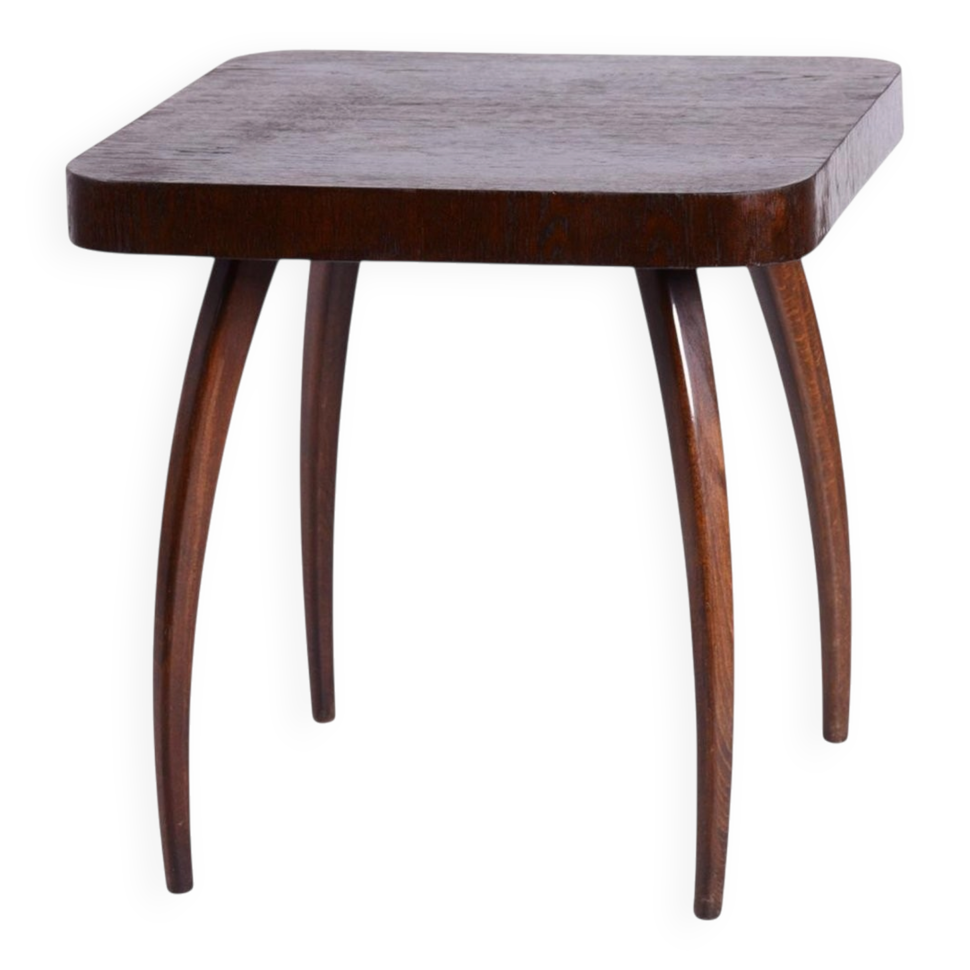 Art Deco Spider Table in Oak by J. Halabala for Up Závody, 1940s