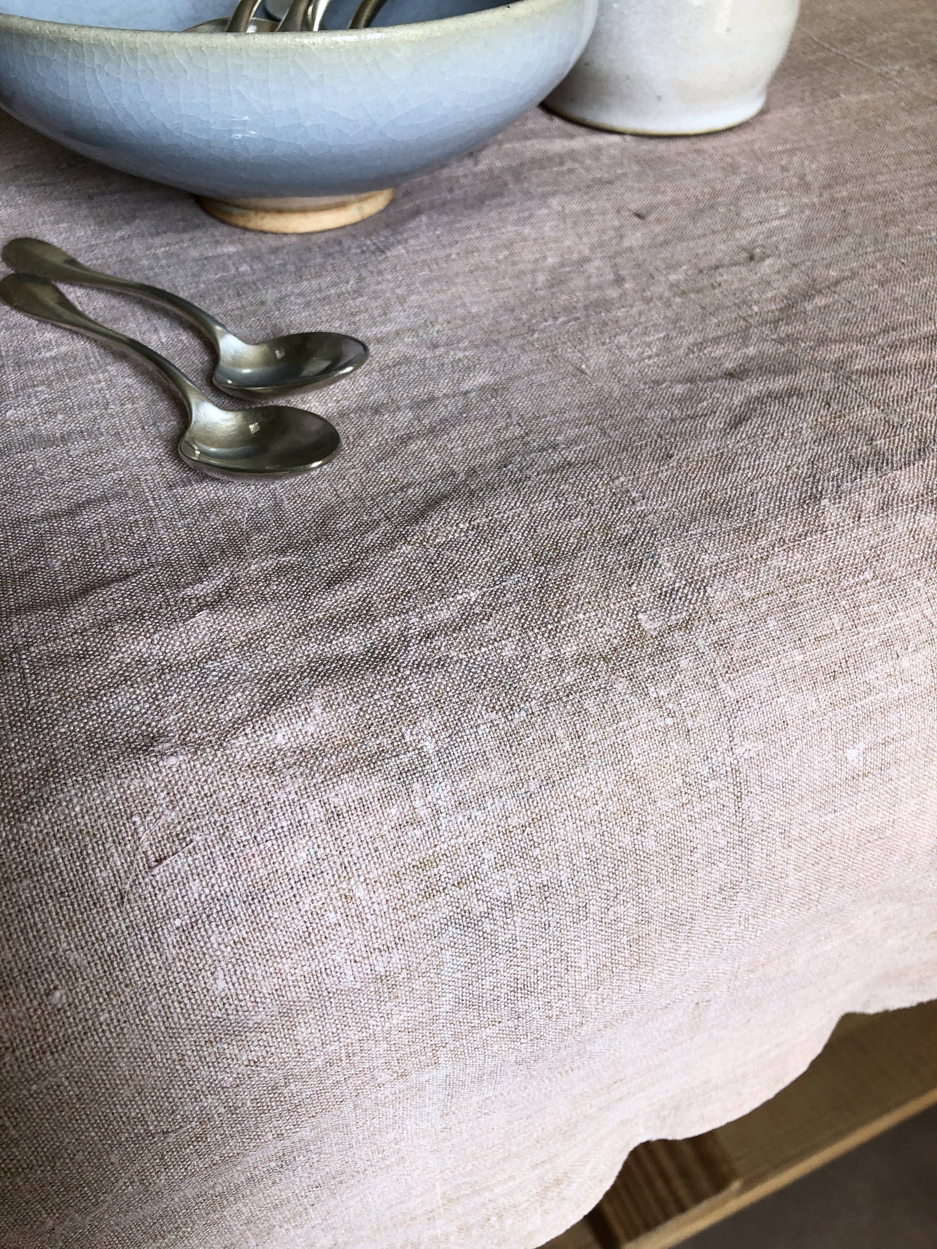 Harvest tablecloth tinted in lilac