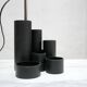 Vintage black desk lamp with pencil holder