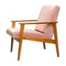 Czech Chair re-upholstered powder pink Velvet