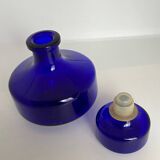 Cobalt blue glass bottle
